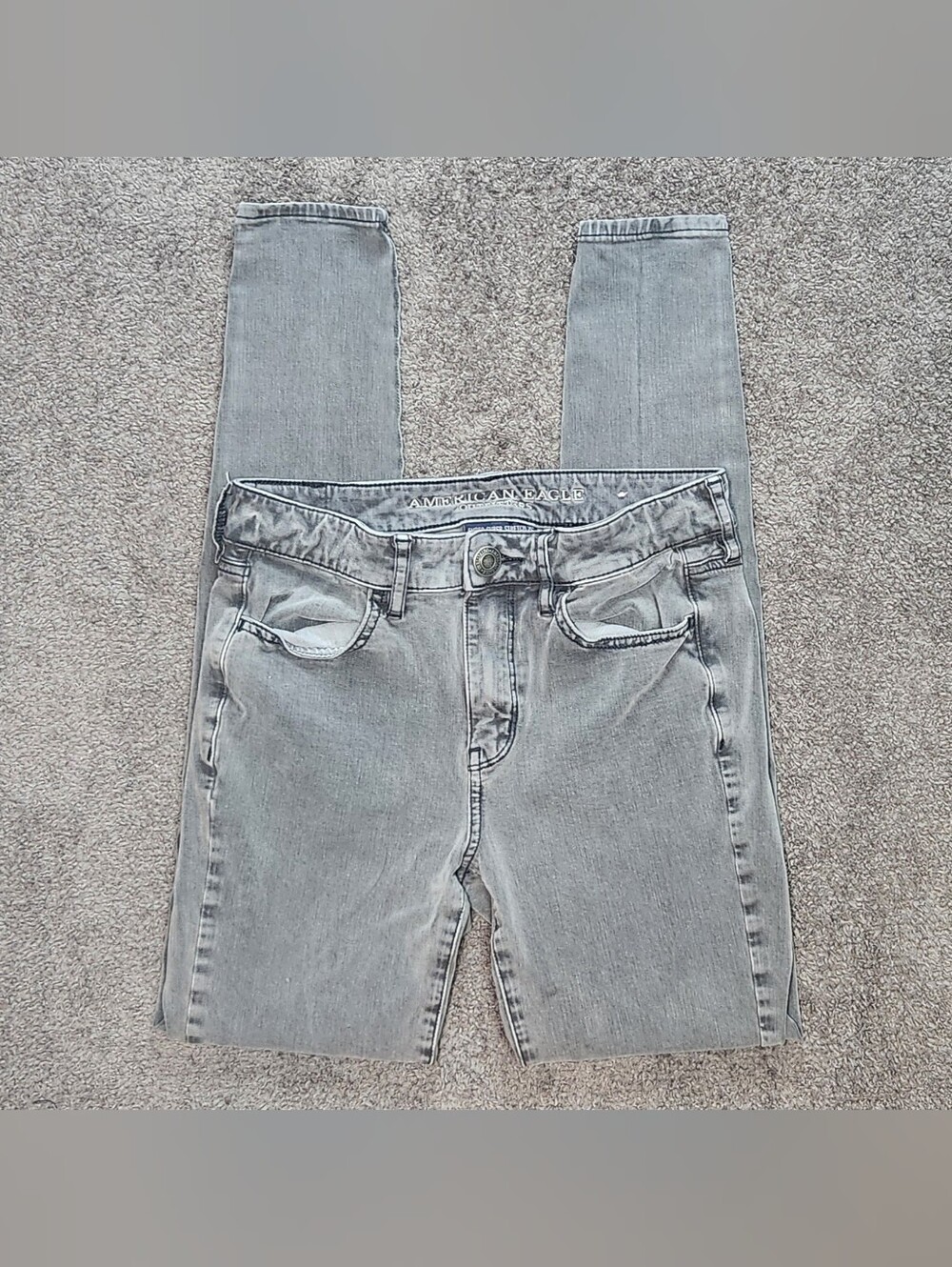 Gray American Eagle Outfitters Skinny Chino Pants